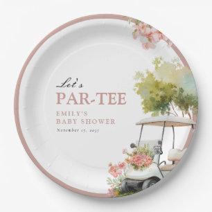 Golf Let's Par-tee Mädchen-Baby-Party Pappteller