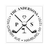Golf Let's Par-Tee Name Rücksendeadresse Permastempel (Design)