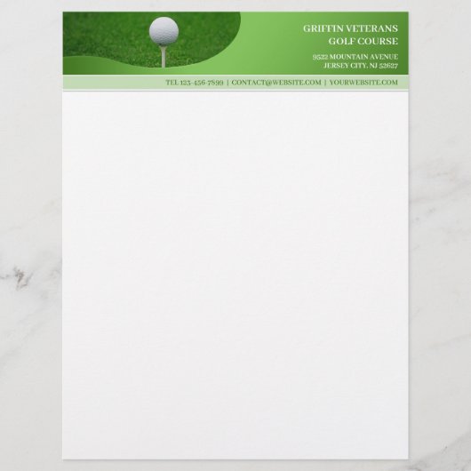 Golf Letterhead Briefbogen (Vorderseite)
