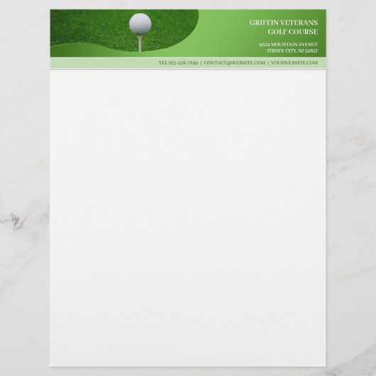 Golf Letterhead Briefbogen (Vorderseite)
