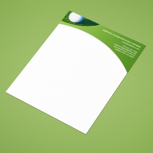Golf Letterhead Briefkopf