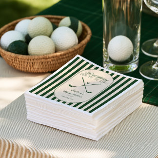 Golf "Letzter Schwung vor dem Ring" Braut- Serviette