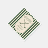 Golf "Letzter Schwung vor dem Ring" Braut- Serviette (Ecke)