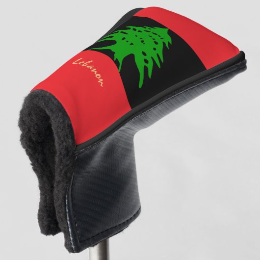Golf Libanon & Libanon Flag RE/Golf Clubs Abdeckun Golf Headcover (3/4 Vorderseite)