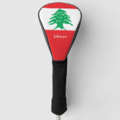 Golf Libanon & Libanon Flagge /Golf Clubs Abdeckun Golf Headcover (Vorderseite)