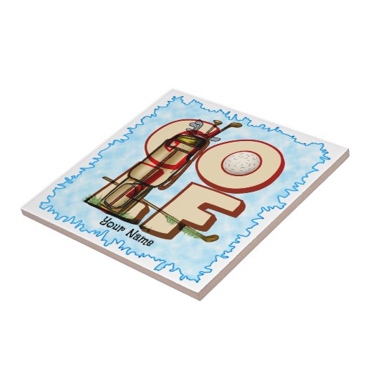 Golf-Liebe Fliese (Seite)