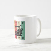 Golf-Liebe Kaffeetasse (VorderseiteRechts)