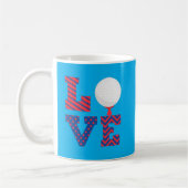 Golf Liebe Kunst Kaffeetasse (Links)