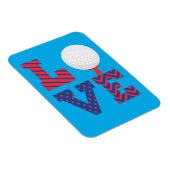 Golf Liebe Kunst Magnet (Rechte Seite)
