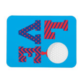 Golf Liebe Kunst Magnet (Horizontal)