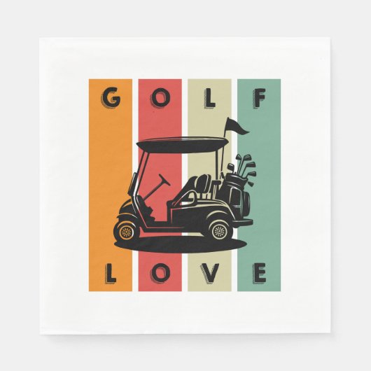Golf-Liebe Serviette (Vorderseite)