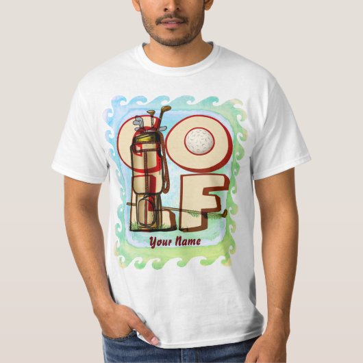 Golf Liebe T - Shirt (Vorderseite)
