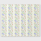 Golf-Liebhaber Geschenkpapier (Flach)