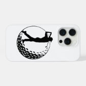 Golf-Liebhaber, Golfer iPhone Hülle (Rückseite (Horizontal))