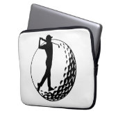Golf-Liebhaber, Golfer  Laptopschutzhülle (Vorderseite Links)