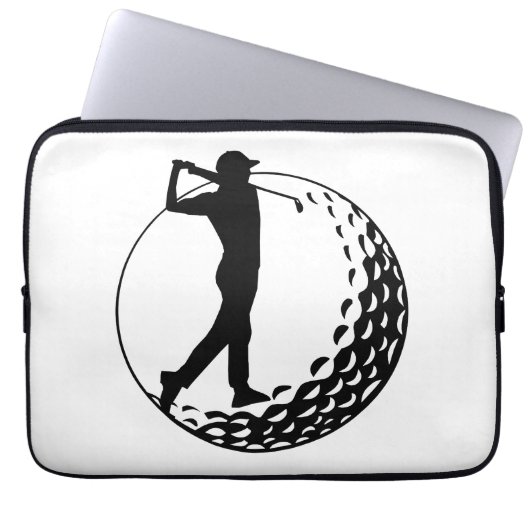 Golf-Liebhaber, Golfer  Laptopschutzhülle (Vorderseite)