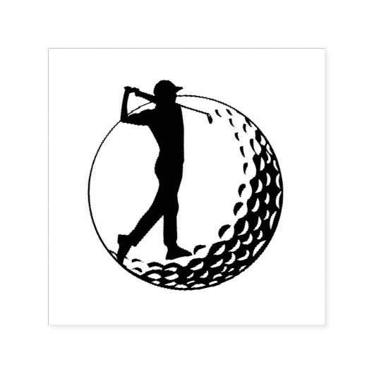 Golf-Liebhaber, Golfer Permastempel (Design)