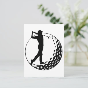 Golf-Liebhaber, Golfer Postkarte
