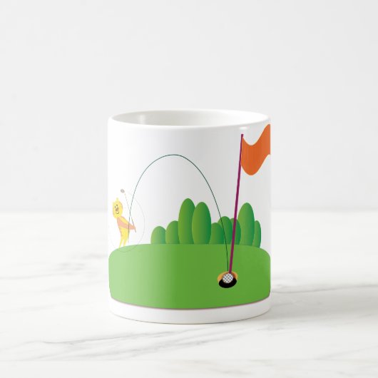 Golf-Liebhaber: Loch in einem Kaffeetasse (Mittel)