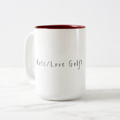 Golf Liebhaber Mug Zweifarbige Tasse (Vorderseite Links)