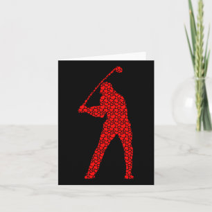 Golf-Liebhaber Valentinstag Herzen Lieben Golfer S Karte