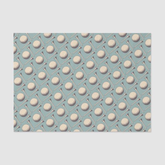 Golf-Liebhaber (Vintag) Seidenpapier (Vorderseite)