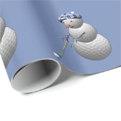 Golf Liebhaber Weihnachten Geschenkpapier (Rolleneckpunkt)