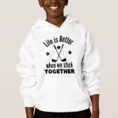 Golf: Life is better when we stick together. Hoodie (Vorderseite)