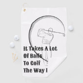 Golf Like a Pro mit Personalisierten besten Golfha Golfhandtuch (Insitu)