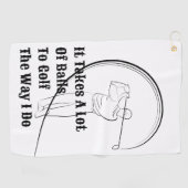 Golf Like a Pro mit Personalisierten besten Golfha Golfhandtuch (Horizontal)