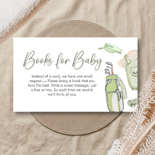 Golf Little Putter Baby Shower Bücher für Baby Begleitkarte