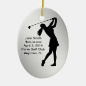 Golf Loch--ein im Gedenken kundengerecht Keramikornament (Vorne)