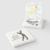 Golf Loch--ein im Gedenken kundengerecht Steinuntersetzer (Seitenansicht)