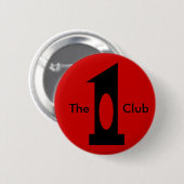 Golf - Loch in 1 Verein (Schwarzes) Button (Vorne & Hinten)