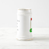 Golf-Loch in einem Verein-kundenspezifischen Bierglas (Mittel)