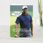 Golf. Loch in eins. Karte (Rückseite)