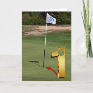 Golf. Loch in eins. Karte