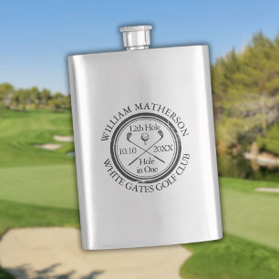Golf-Loch-in-Eins-Klassiker personalisiert Flachmann