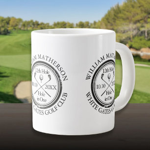 Golf-Loch-in-Eins personalisiert Jumbo-Tasse