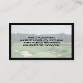 Golf-Logo | Golfplatz Visitenkarte (Rückseite)