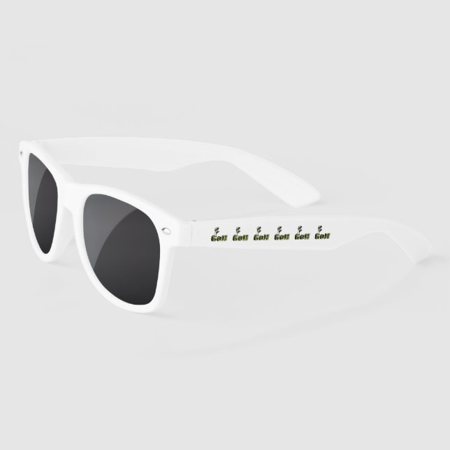 Golf-Logo mit Clubs, (Links)