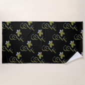 Golf Logo mit Golf Course Flag, Strandtuch (Vorderseite)