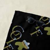 Golf Logo mit Golf Course Flag, Strandtuch (Beispiel)