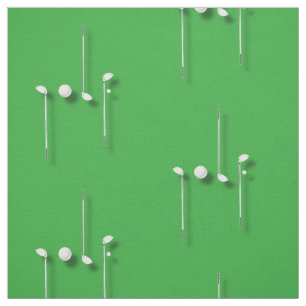 Golf-Logo mit Golfball schlägt Stoff