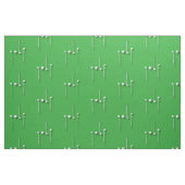 Golf-Logo mit Golfball schlägt Stoff (Fat Quarter (45,7 x 55,9 cm))