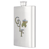 Golf Logo und Kurs, klassische Hip Flasche Flachmann (Links)