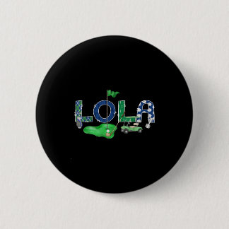 Golf Lola Hole In One Golf 1st Birthday Boy Party  Button
