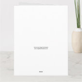 Golf Love Postman Cartoon für Golfer Karte (Rückseite)