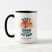 Golf Lover Boss per Par Custom Retro Tasse (Links)