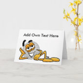 Golf Lover Card Jeder Anlass - Eigene Textdatei hi Karte (Gelbe Blume)
